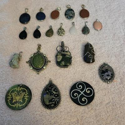 STONE AND OTHER PENDANTS