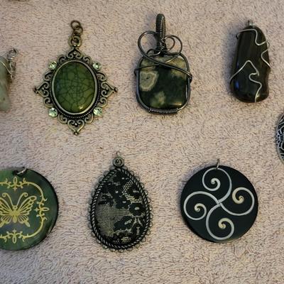 STONE AND OTHER PENDANTS