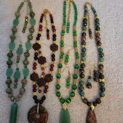 MATCHING EARRING AND NECKLACE SETS