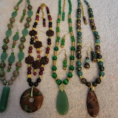 MATCHING EARRING AND NECKLACE SETS