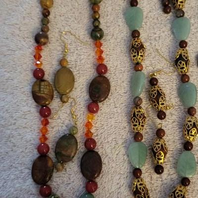 MATCHING EARRINGS AND NECKLACE SETS