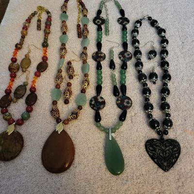 MATCHING EARRINGS AND NECKLACE SETS