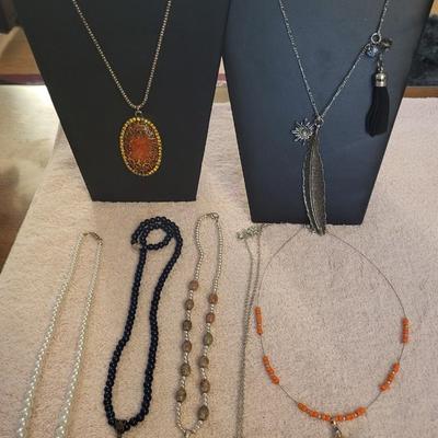 SEVERAL NECKLACES