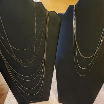 STERLING SILVER CHAINS 52g