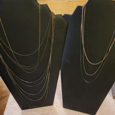STERLING SILVER CHAINS 52g