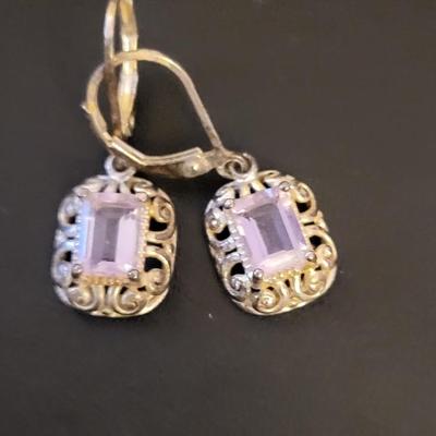 STERLING SILVER PENDANT, EARRINGS AND NECKLACE 18g