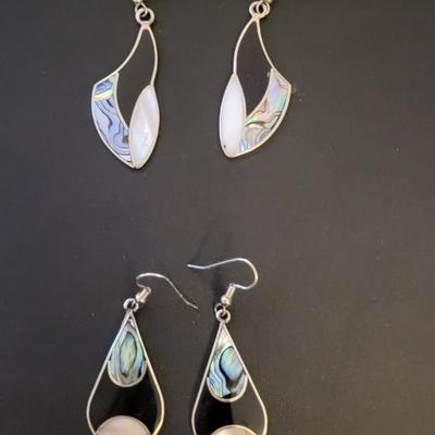 2 PAIRS OF STERLING SILVER EARRINGS 10g