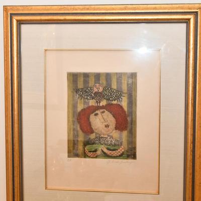 Sale Photo Thumbnail #39: Frame is 22.5 x 26.5. Art is 8 x 9.5.