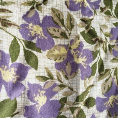 Sale Photo Thumbnail #123: Sleeveless Christopher & Banks Top with square neckline. Cream beige, green, yellow and lavender floral pattern. Size Medium. 20" across chest. 22.25" long. Rayon and polyester. Machine wash cold. In like new condition.