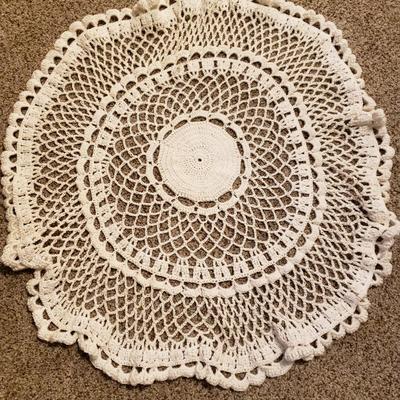 Sale Photo Thumbnail #131: 30" Diameter Table Cover in great condition.