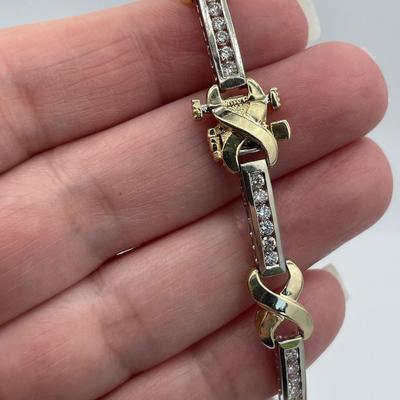 14K Gold and Diamond Tennis Bracelet