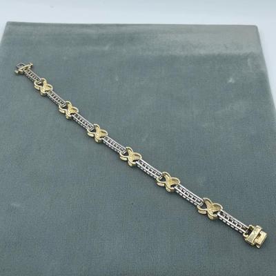 14K Gold and Diamond Tennis Bracelet