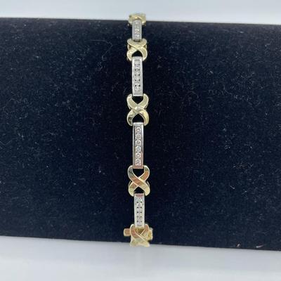 14K Gold and Diamond Tennis Bracelet