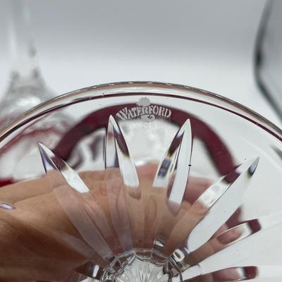 2 Waterford Crystal Simply Red Martini Glasses