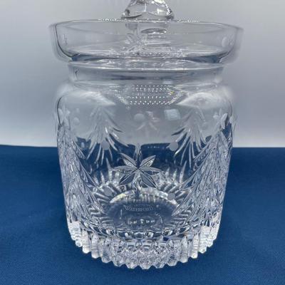 Waterford Crystal Christmas Night Biscuit Barrel