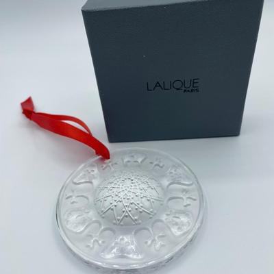 Lalique Paris France Signed Crystal Ornament