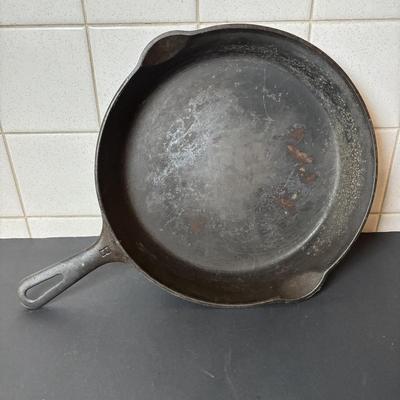 Lot 217: Three Griswold Cast Iron Pans