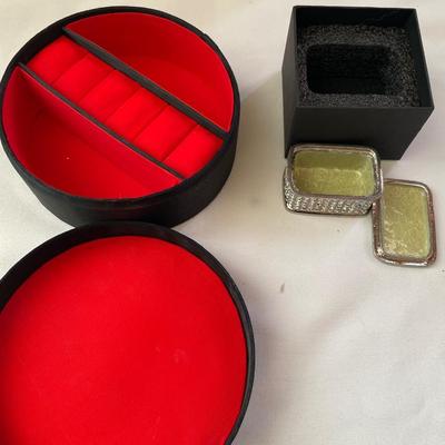 Rhinestone trinket box and Asian theme box