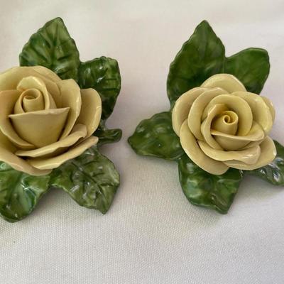 Kaiser yellow porcelain roses