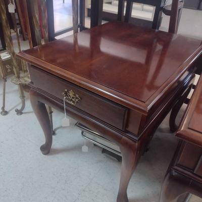Cherry Wood Finish Single Drawer Accent Table Choice A
