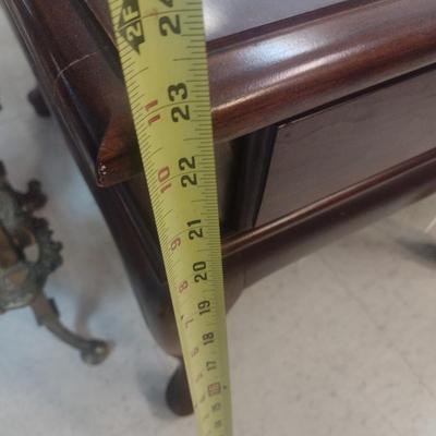 Cherry Wood Finish Single Drawer Accent Table Choice B