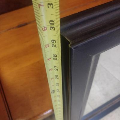 Wood Framed Beveled Wall Mirror