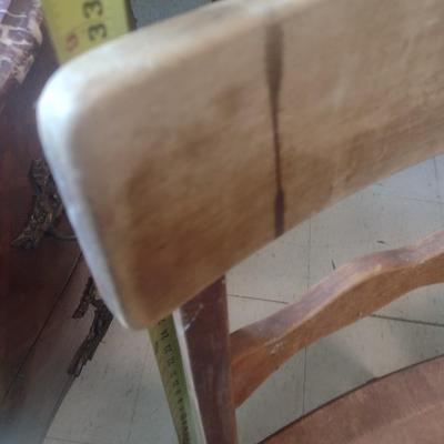Set of Four Matching Solid Wood Vintage Chairs