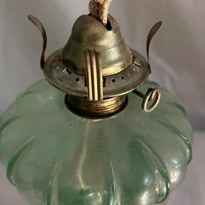 Three Oil Lamps & Mason Jar with Candle Inside (G-MG)
