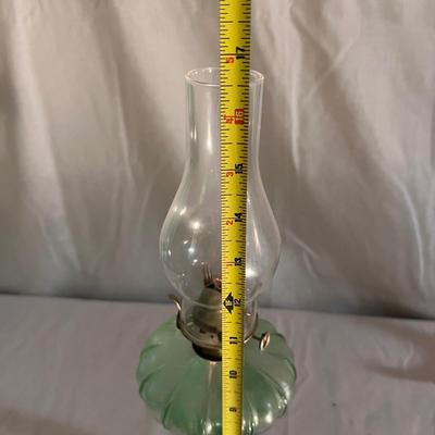 Three Oil Lamps & Mason Jar with Candle Inside (G-MG)