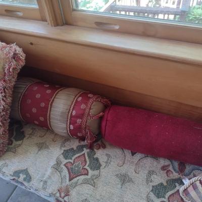 Large Assortment of Throw Pillows