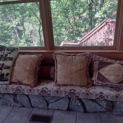 Large Assortment of Throw Pillows