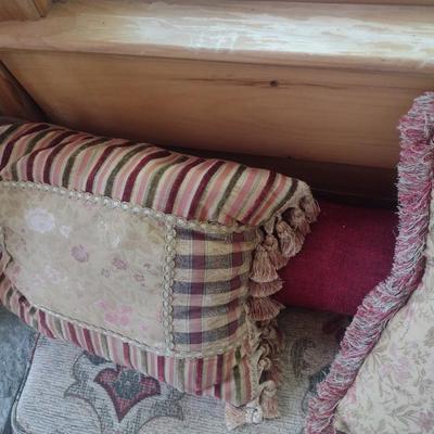 Large Assortment of Throw Pillows
