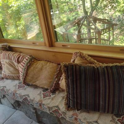 Large Assortment of Throw Pillows