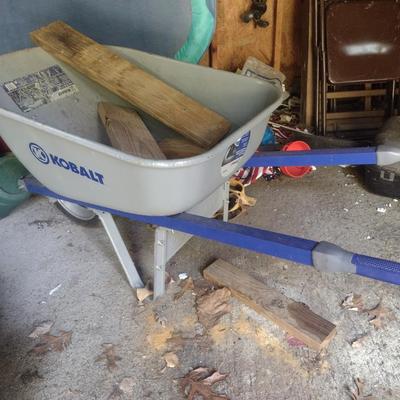 Kobalt Brand Metal Pan and Frame Wheelbarrow