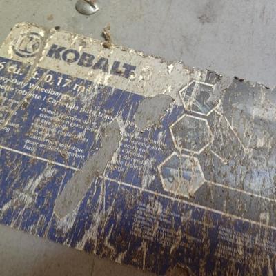 Kobalt Brand Metal Pan and Frame Wheelbarrow