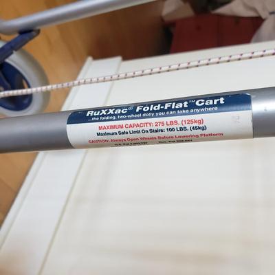 Black Metal Folding Grocery Cart & Ruxxac Fold Flat Cart (E-KD)