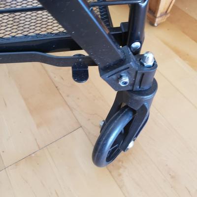 Black Metal Folding Grocery Cart & Ruxxac Fold Flat Cart (E-KD)