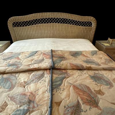 King size wicker headboard