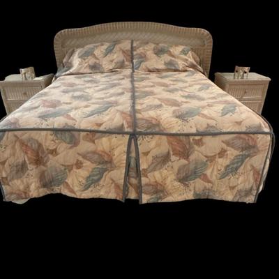 King size wicker headboard