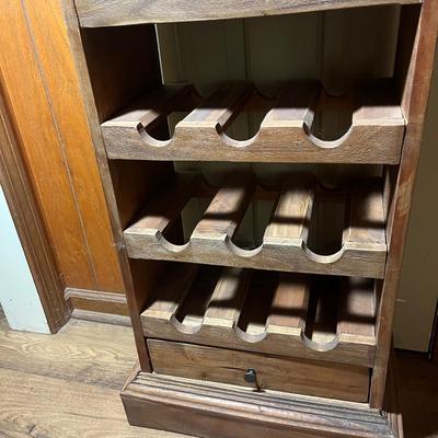 Wooden Wine & Glass Rack (K-MG)