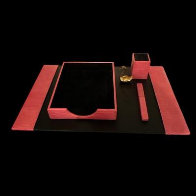 Hot pink desk set