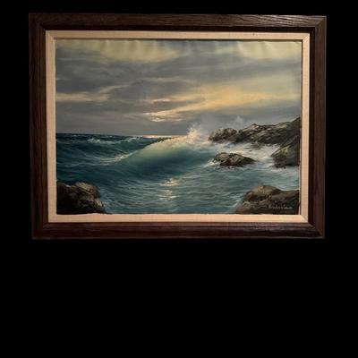 Signed oil on stretched canvas