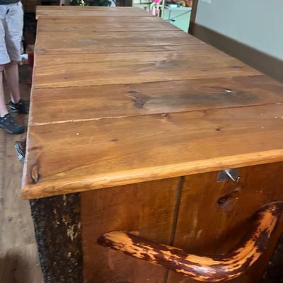 Rustic Buffet With Cabinet & Drawers (K-MG)