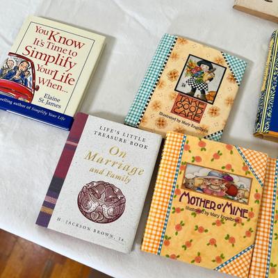 Lot 37 Basket of small books