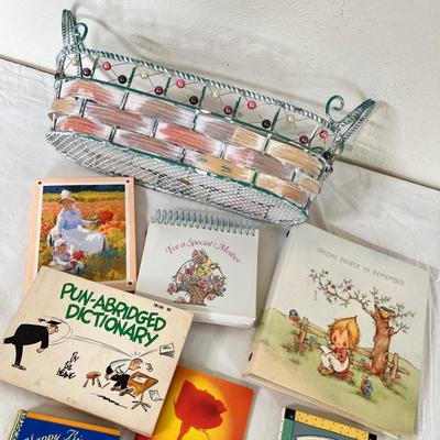Lot 37 Basket of small books