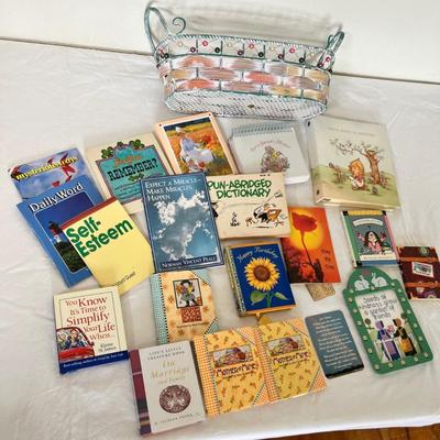 Lot 37 Basket of small books