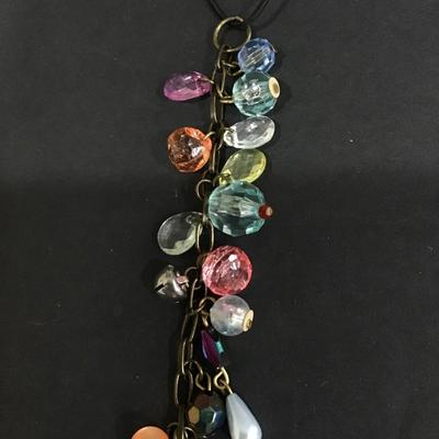 Cross pendant keychain with pretty rhinestones