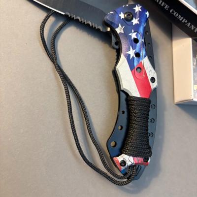 Razor Tactical - Lock Knife - American Flag Handle w/ Tassel