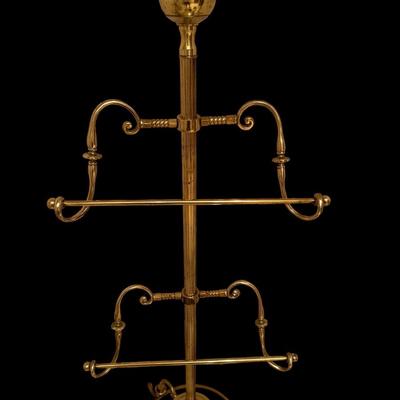 Brass towel rack