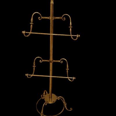 Brass towel rack